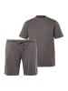 JP1880 Langer Schlafanzug in anthrazit