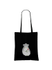 Mr. & Mrs. Panda Stoffbeutel Chinchilla Blume mit Spruch in Schwarz