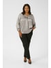 KAFFE curve Langarm-Bluse KClena Regular fit in Steeple Gray/Black Dot