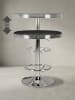KADIMA DESIGN American Diner Bartisch rund Ø60cm Aluminium Kunstlederbezug Retro