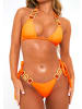 Moda Minx Bikini Hose Boujee Tie Side Brazilian in Orange