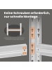 SONGMICS 2er-Set: Schwerlastregal Cozory in silbern - (B)75 x (H)150 x (T)30 cm