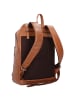 Plevier Rock Amaril Rucksack Leder 43 cm Laptopfach in cognac