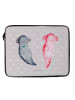 Mr. & Mrs. Panda Laptop Tasche Axolotl Freundin ohne Spruch in Grau Pastell