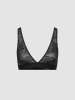 Erlich Textil  SLEEK LACE PLUNGE BH in schwarz