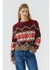 Oui Pullover in dk red taupe
