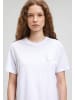 Mavi Jeans T-Shirt Rundhals Kurzarm Top Oberteil mit Print in Weiß