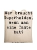 Mr. & Mrs. Panda Shopping Tasche Spruch Lieblings-Tante mit Spruch in Creme