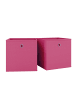 VCM  2er Set Faltbox Klappbox Aufbewahrungsbox Boxas in Pink