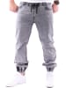 RESLAD Jeans Denim Jogginghose in grau