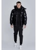 SikSilk Winterjacke High Shine Puffer in Black
