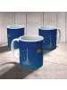 Mr. & Mrs. Panda Tasse Sternzeichen Waage ohne Spruch in Sternenhimmel Blau