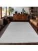 KADIMA DESIGN Teppich Kurzflor Tiefeneffekt-Muster Polypropylen Wohnzimmer in Silber