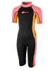 BECO the world of aquasports Neoprenanzug Neopren-Shorty BEactive Neopren Twins "Zebra Vibes" in pink-orange