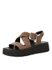 Tamaris Sandale Sandalette in taupe
