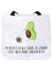 Mr. & Mrs. Panda Shopper Avocado Tanzen mit Spruch in Weiß