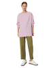 Marc O'Polo Oversize Sweatshirt mit Seitennaht-Schlitzen in lilac powder