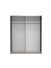 ebuy24 Schiebetürenschrank Como (2-türig) Schwarz 179 x 67 cm