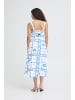 ICHI Casual IHFIRISA Regular fit in BLUE TILE PRINT