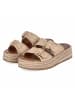 Tamaris Espadrille-Pantoletten in beige