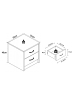 VCM  Holz Nachttisch Schublade Boxal Mini in Weiß