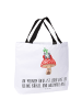 Mr. & Mrs. Panda Tote Bag Marienkäfer Fliegenpilz mit Spruch in Weiß