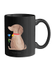 Mr. & Mrs. Panda Teetasse Hund Blume ohne Spruch in Schwarz