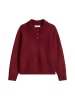 Strickpolo relaxed in Deep Burgundy