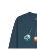 wat? Apparel Sweatshirt Weltraumforscher in Petrol