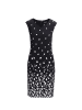 GOLDNER Elegantes Kleid mit modischem Druck in schwarz / cremeweiß / geblümt