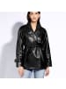 Wittchen Stylish eco leather jacket, woman in Black