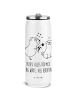 Mr. & Mrs. Panda Getränkedosen Trinkflasche Mops Verliebt mit Sp... in Weiß
