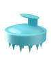 Intirilife Kopfhaut Massagebürste aus Silikon in Blau