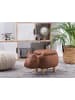 Beliani Tierhocker COW in Braun - (W) 60 x (H) 35 x (L) 32 cm