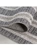 KADIMA DESIGN Teppich Outdoor Flachgewebe Bordüre Polypropylen Balkon in Grau