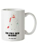 Mr. & Mrs. Panda Kaffeetasse Einhorn Krankenschwester mit Spruch in Weiß