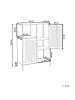 Beliani Büroschrank RAKAIA in Schwarz - (W) 76 x (H) 106 x (L) 35 cm