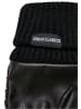 Urban Classics Urban Classics Unisex Sherpa Synthetic Leather Gloves in black