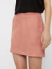 Vero Moda Velours Minirock Feiner Samt Nicki SKIRT VMDONNADINA in Rosa-2