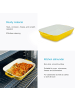 Intirilife Auflaufform Backform aus Porzellan in Gelb