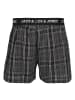 Jack & Jones Web-Boxershorts 3er Pack in Schwarz/Grau