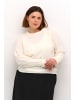 KAFFE curve Strickpullover KCamalia in Chalk
