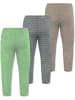 Normani Outdoor Sports 3er Pack Baby Merino Unterhose mit Füßen in Beige/Grau/Grün