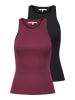 ONLY 2er-Pack Tanktop in Windsor Wine