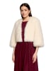 Vera Mont Kunstfell-Jacke mit Rundhalsausschnitt in Champagne Sorbet