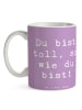 Mr. & Mrs. Panda Kaffeetasse Spruch Schulanfang Einzigartig mit ... in Lavendeltraum
