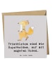 Mr. & Mrs. Panda Klappkarte Triathlon Superheld mit Spruch in Grau Pastell