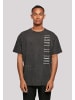 F4NT4STIC Herren Oversize T-Shirt Take It Easy Text in schwarz