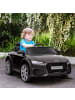 HOMCOM 12V Audi TT RS Kinderauto Schwarz