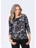 GOLDNER Sweatshirt in schwarz / gemustert